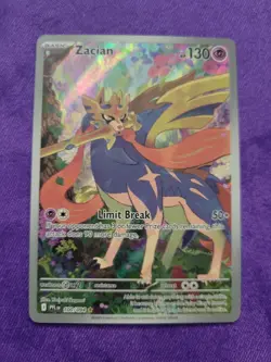 Pokemon Card Phantasmal Flames Zacian Art Rare Prerelease 100/094 Nm English - Image 1