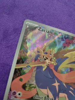 Pokemon Card Phantasmal Flames Zacian Art Rare Prerelease 100/094 Nm English - Image 2