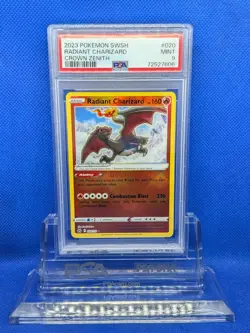 Radiant Charizard 2023 Pokemon Sword And Shield Crown Zenith #020 PSA 9 - Image 1
