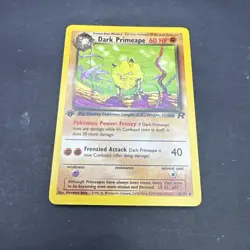 Dark Primeape 43/82 Uncommon Team Rocket 1st Edition Non Holo Pokemon Card Nm - Image 1