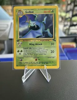 Pokemon TCG Golbat Fossil Card 34/62 1st Edition Uncommon, Near Mint Condition - Image 3