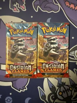 Pokemon TCG Obsidian Flames Booster 2 Packs Factory Sealed - Image 1
