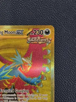 Pokemon Roaring Moon ex 262/182 Sv04: Paradox Rift Gold Hyper Rare - Image 3