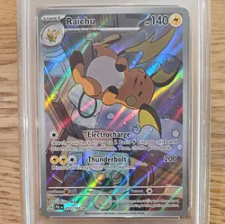Pokemon Paldea Evolved Raichu 211/193 Illustration Rare PSA 9 MINT - Image 3