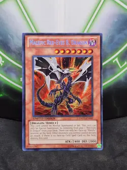 Yugioh Malefic Red-Eyes B. Dragon YMP1-EN001 Secret Rare NM - Image 1