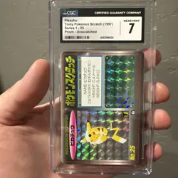 Pokemon Scratch Card Pikachu No. 25 Holo Tomy Japanese Graded CGC 7 NM 🔥 - Image 1