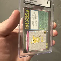 Pokemon Scratch Card Pikachu No. 25 Holo Tomy Japanese Graded CGC 7 NM 🔥 - Image 5