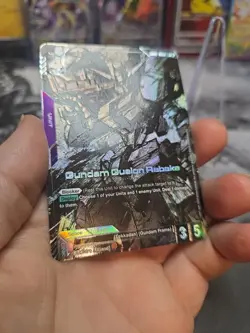 Gundam Card Game Dual Impact Unit Card Gundam Gusion Rebake GD02-055 LR+ - Image 2