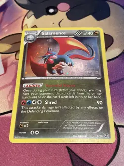 2012 POKEMON DRAGON VAULT SET SALAMENCE COSMOS HOLO CARD 8/20 - Image 2