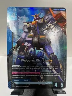 Gundam Card Game TCG - Psycho Gundam - Dual Impact - GD02-001 LR - NM - Image 1