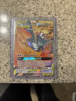 Pokemon Moltres Zapdos Articuno GX TCG Holo Card 44/68 Tag Team - Image 1