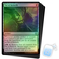 FOIL VAT OF REBIRTH X4 Phyrexia: All Will Be One ONE Magic MTG MINT CARD - Image 1