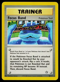 Pokemon Card - Focus Band Neo Genesis 86/111 Rare - Image 1