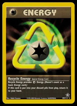 Pokemon Card - Recycle Energy Neo Genesis 105/111 Rare - Image 1
