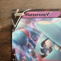 Hatterene V Black Star Promo SWSH055 Champions Path Pokemon Trading Card - Image 5