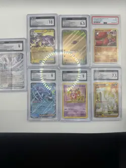 Lot Of 7 Graded Pokemon Cards, PSA 7, CGC - Pokemon TCG - Image 2
