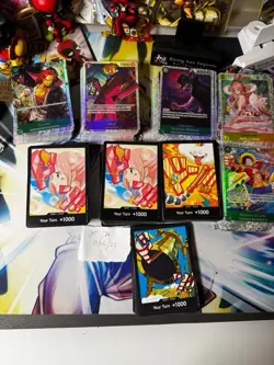 Bandai One Piece PRB02 The Best 240 SR Foil And 170 Reg Don Card Lot Luffy + - Image 1