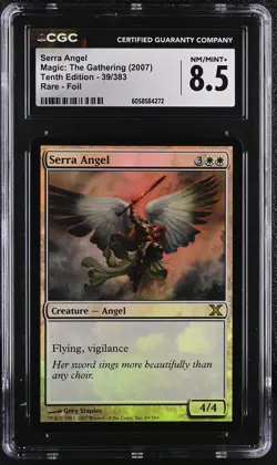 SERRA ANGEL 10th Edition Foil Rare CGC 8.5 MTG [Nostalgium] - Image 1