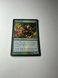 Glistener Elf Foil New Phyrexia LP MTG Common Magic the Gathering - Image 1
