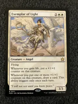 Magic The Gathering MTG - Exemplar of Light - Foundations - Image 1