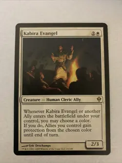 Kabira Evangel Zendikar In Lightly Played Condition Mtg - Image 1