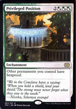 Privileged Position Non- Foil R Double Masters 2022 263 NM - Image 1