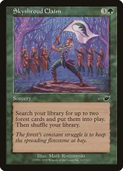 Skyshroud Claim HP #117 Nemesis MTG - Image 1