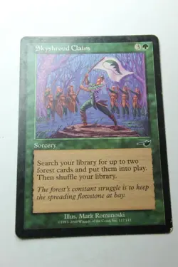 MTG Skyshroud Claim x1- -Nemesis-Lightly Played - Image 1