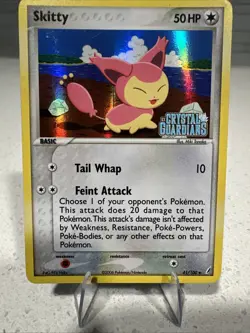 NM Skitty - Reverse Holo 41 Crystal Guardians Pokemon TCG - Image 1