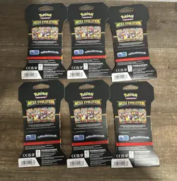 6 Packs Of Pokemon TCG Mega Evolution Sleeved Booster Pack - 10 Cards Each 🆕✅ - Image 2