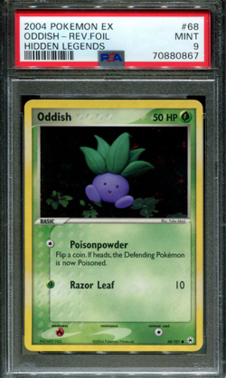 Oddish - 68/101 - PSA 9 - Reverse Holo - Hidden Legends - Pokemon - 80867 - Image 1