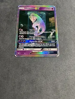 Pokemon TCG Mewtwo GX Shining Legends Secret Rare 78/73 Holo Full Art Nm - LP - Image 2