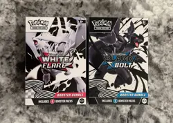Pokemon Black Bolt and White Flare Booster Bundle Set of 2 Factory Sealed New - Image 1