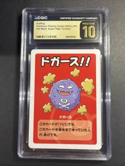 CGC Pristine 10 Koffing Pokemon Japanese Old Maid 2023 - Image 1
