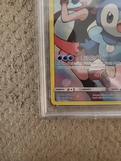 2019 POKEMON SUN & MOON COSMIC ECLIPSE SECRET #239 FULL ART/PIPLUP PSA 9 - Image 4
