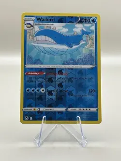 WAILORD #038/195 POKEMON Silver Tempest (REVERSE HOLO, NM) ENGLISH - Image 1