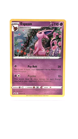 Pokemon TCG Espeon SWSH174 Black Star Cosmos Holo - NM Condition! - Image 1