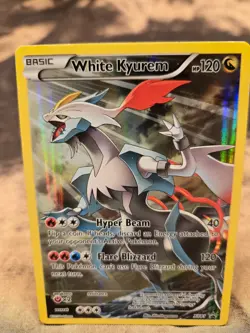 White Kyurem XY81 Black Star Promo Full Art Holo 120 120 HP Pokemon LP/NM - Image 1