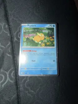 Pokemon Mega Evolution - Psyduck #007 - Black Star Promo with Holo SWIRL! - Image 1