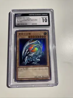 Yu-Gi-Oh Blue-Eyes White Dragon QCCP-JP001 CGC 10 - Image 1