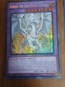 Albion The Sanctifire Dragon - NM - MP24-EN082 - Prismatic Secret Rare - Image 1