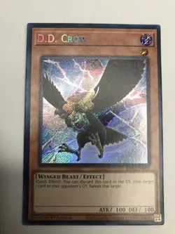Yu-Gi-Oh! D.D. Crow (Secret Rare) 1st Edition, #RA02-EN002 - NM Condition - Image 1