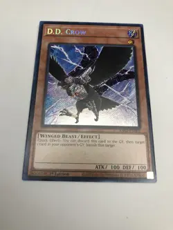 Yu-Gi-Oh! D.D. Crow (Secret Rare) 1st Edition, #RA02-EN002 - NM Condition - Image 2