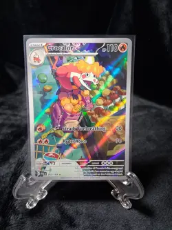 Pokemon Crocalor Card Holo Rare Steady Firebreathing Hyper Voice 110 HP - Image 1