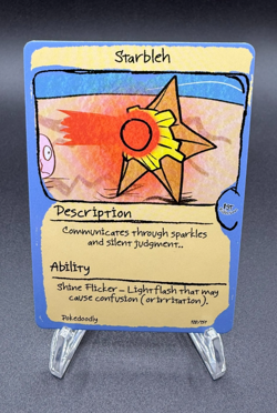 PokeDoodly Starbleh (Staryu) 120/151 - 1st Edition Card - Fan Art - Image 1