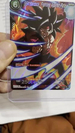 SS4 Bardock Fighting against Fate Foil Dragon Ball Super Card - Image 2