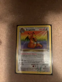 Dragonite 19/62 Rare Non Holo Fossil Set Pokemon Card WOTC 1999 TCG - Image 1