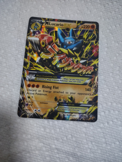 Pokemon TCG M Lucario EX Holo Ultra Rare Card 55/111 Furious Fists NEAR MINT - Image 1