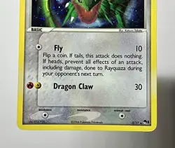 Rayquaza 3/17 (MP/BENT) Cosmos Holo Pop Series 1 2006 Pokemon Card - Image 5