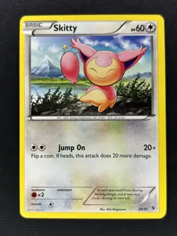 Skitty 28/39 - XY Kalos Starter Set Pokemon Card - LP - Image 1